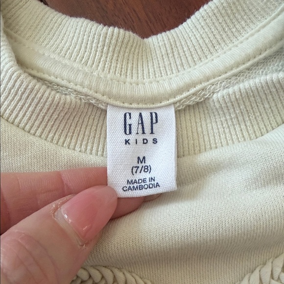 Girls Cream Sweatshirt with Rope Bow Design - Picture 4 of 6